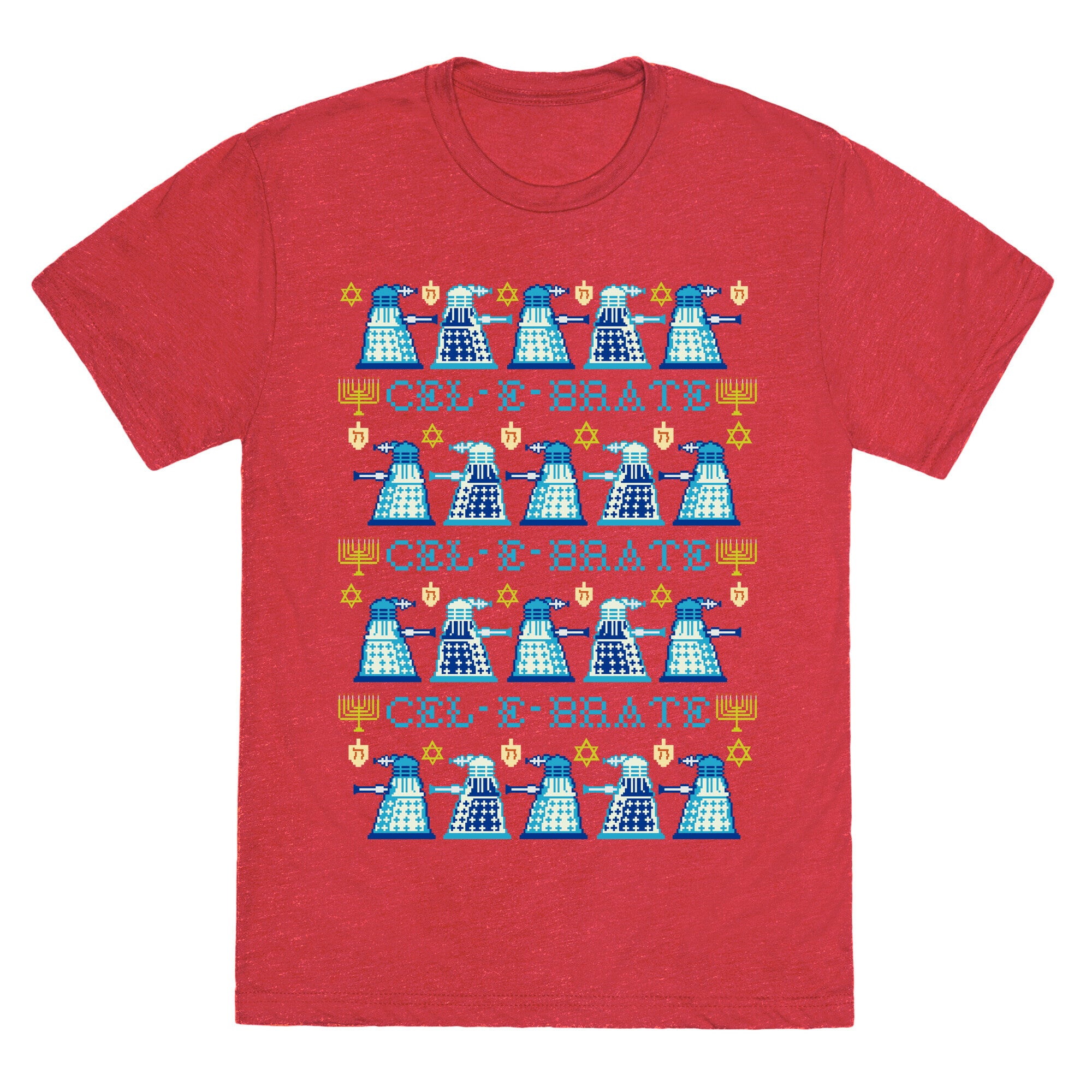 Dalek Hanukkah Sweater Unisex Triblend Tee